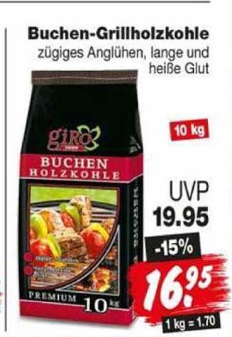 Buchen-Grillholzkohle