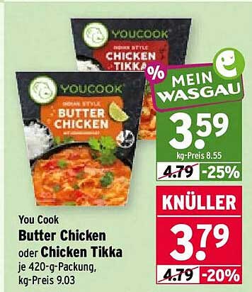 Butter Chicken oder Chicken Tikka