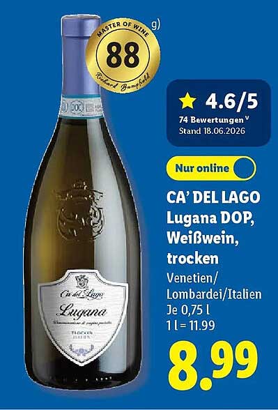 CA’ DEL LAGO Lugana DOP, Weißwein, trocken