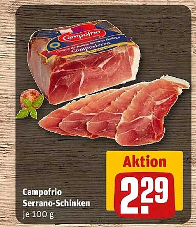 Campofrio Serrano-Schinken je 100 g