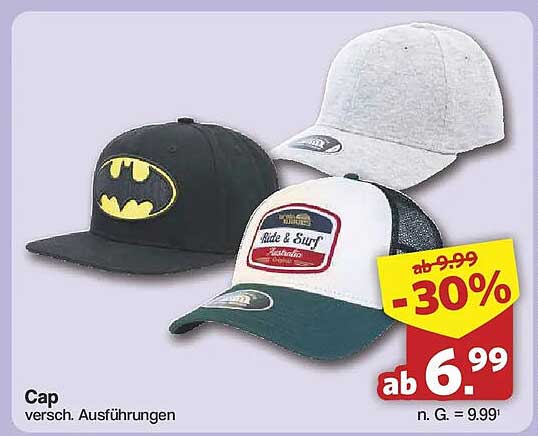 Cap versch. Ausführungen