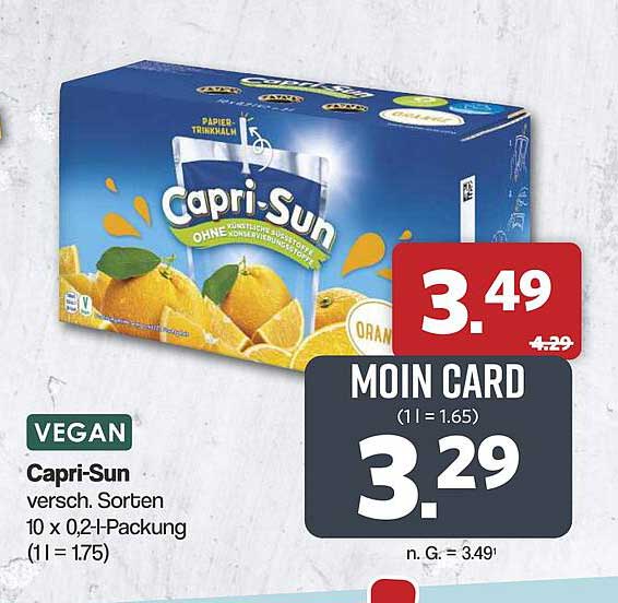 Capri-Sun versch. Sorten 10 x 0,2-l-Packung (1 l = 1,75)