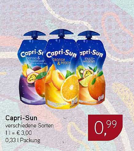 Capri-Sun verschiedene Sorten