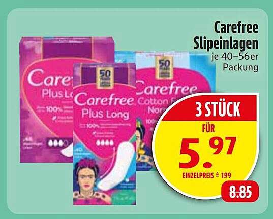 Carefree Slipeinlagen je 40–56er Packung