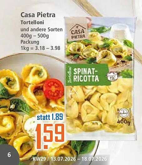 Casa Pietra Tortelloni und andere Sorten