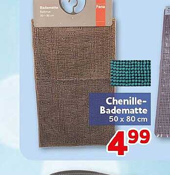 Chenille-Badematte 50 x 80 cm