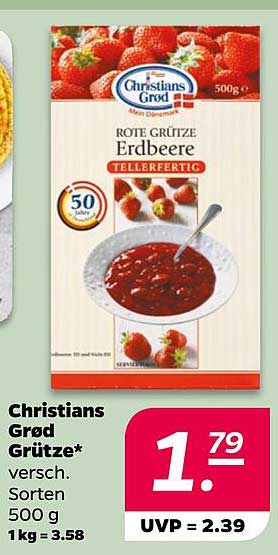 Christians Grød Grütze* versch. Sorten 500 g