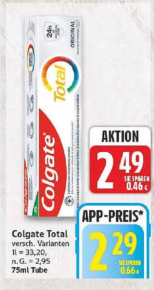 Colgate Total versch. Varianten 75ml Tube