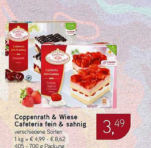 Coppenrath & Wiese Cafeteria fein & sahnig verschiedene Sorten