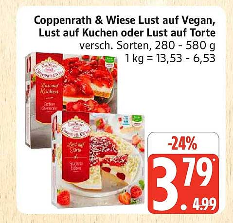 Coppenrath & Wiese Lust auf Vegan, Lust auf Kuchen oder Lust auf Torte