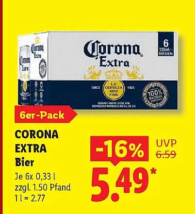 CORONA EXTRA Bier