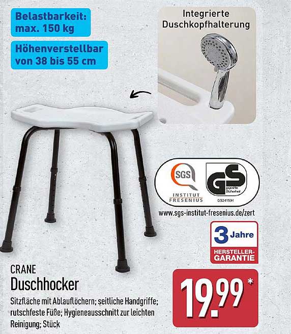 CRANE Duschhocker