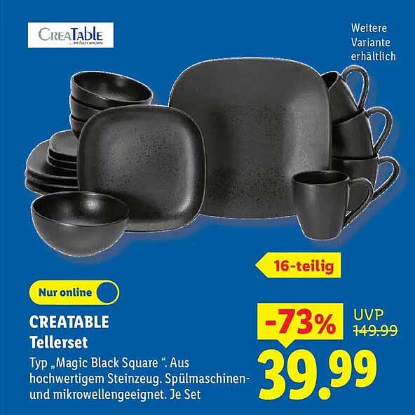 CREATABLE Tellerset