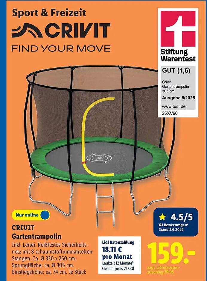 CRIVIT Gartentrampolin