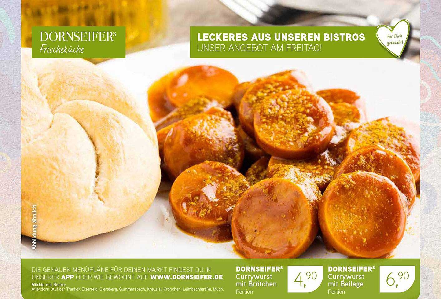 Currywurst mit Brötchen