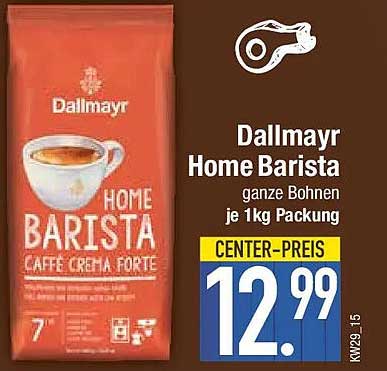 Dallmayr Home Barista ganze Bohnen je 1kg Packung