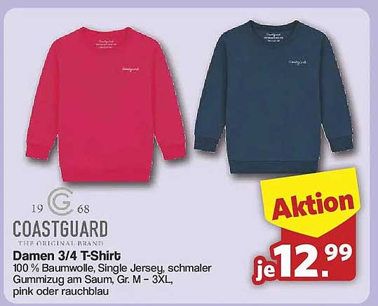 Damen 3/4 T-Shirt
