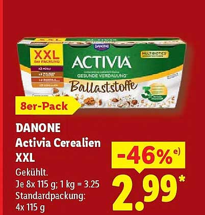 DANONE Activia Cerialien XXL