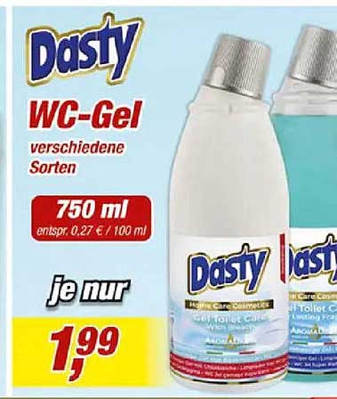 Dasty WC-Gel verschiedene Sorten