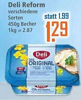 Deli Reform verschiedene Sorten 450g Becher 1kg = 2.87