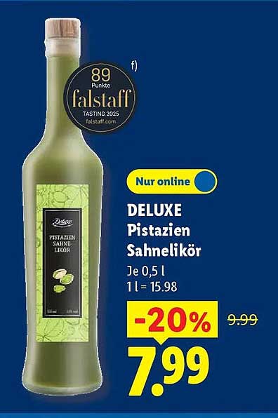 DELUXE Pistazien Sahnelikör