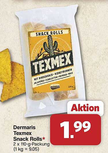 Dermaris Texmex Snack Rolls*