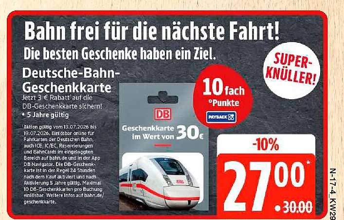 Deutsche-Bahn-Geschenkkarte