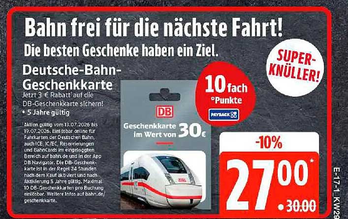 Deutsche-Bahn-Geschenkkarte