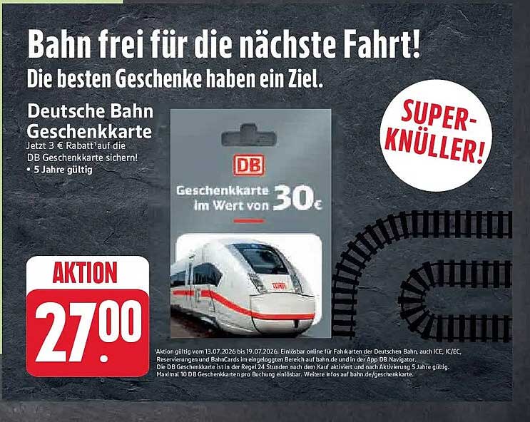 Deutsche Bahn Geschenkkarte