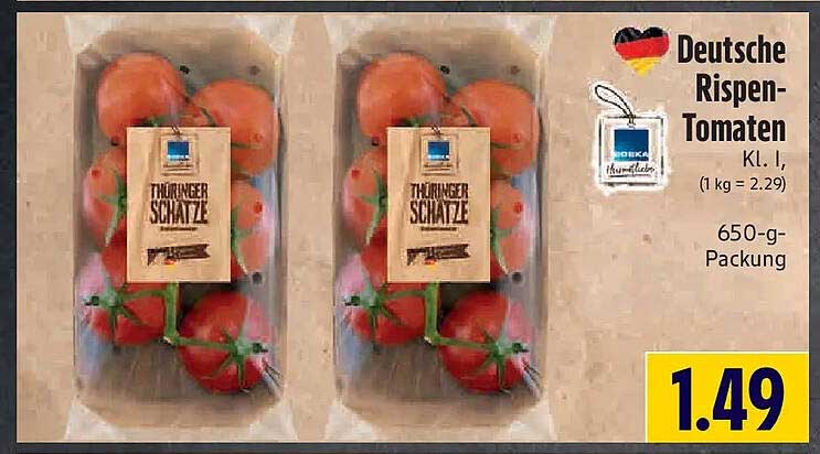 Deutsche Rispen-Tomaten