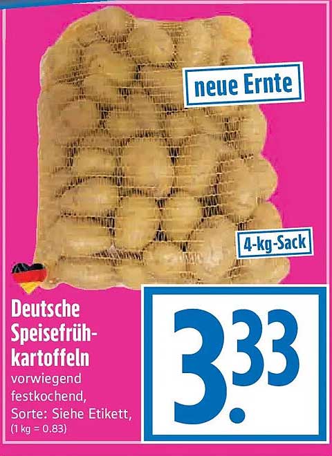 Deutsche Speisefrühkartoffeln
