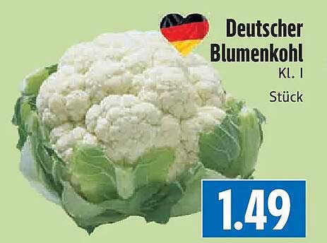 Deutscher Blumenkohl Kl. I Stück