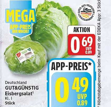 Deutschland GUT&GÜNSTIG Eisbergsalat