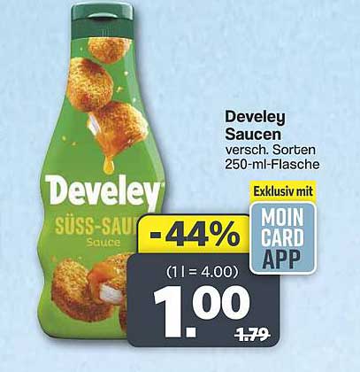 Develey Saucen versch. Sorten 250-ml-Flasche