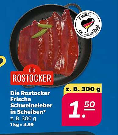 Die Rostocker Frische Schweineleber in Scheiben*