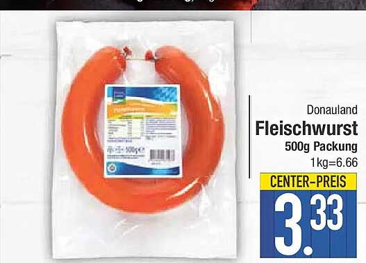 Donau land Fleischwurst 500g Packung