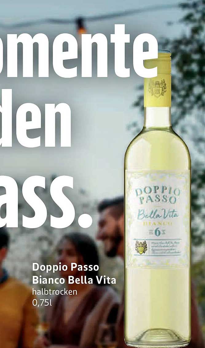 Doppio Passo Bianco Bella Vita halbtrocken 0,75l