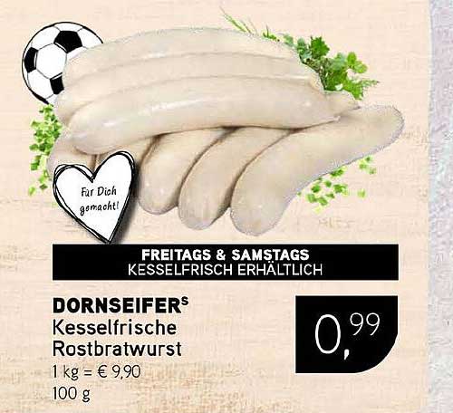 DORNSEIFERS Kesselfrische Rostbratwurst