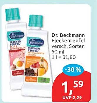 Dr. Beckmann Fleckenteufel versch. Sorten 50 ml 1 l = 31,80