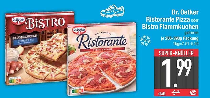 Dr. Oetker Ristorante Pizza oder Bistro Flammkuchen gefroren