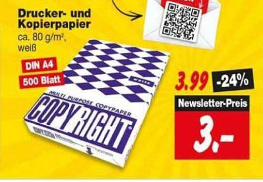 Drucker- und Kopierpapier