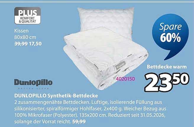 DUNLOPILLO Synthetik-Bettdecke