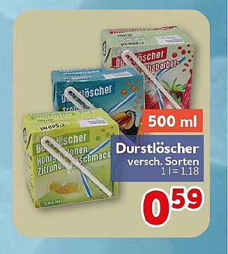 Durstlöscher versch. Sorten