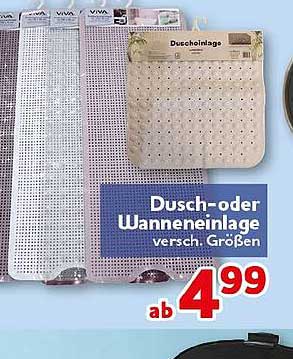 Dusch- oder Wanneneinlage versch. Größen