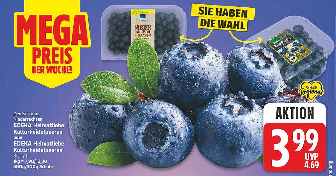 EDEKA Heimatliebe Kulturheidelbeeren oder EDEKA Heimatliebe Kulturheidelbeeren