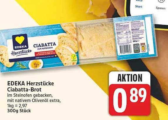 EDEKA Herzstücke Ciabatta-Brot