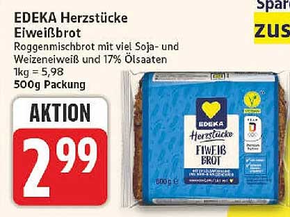 EDEKA Herzstücke Eiweißbrot