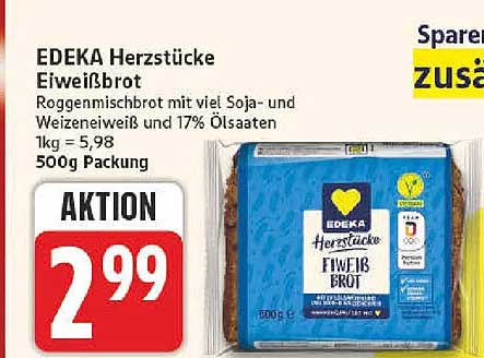 EDEKA Herzstücke Eiweißbrot