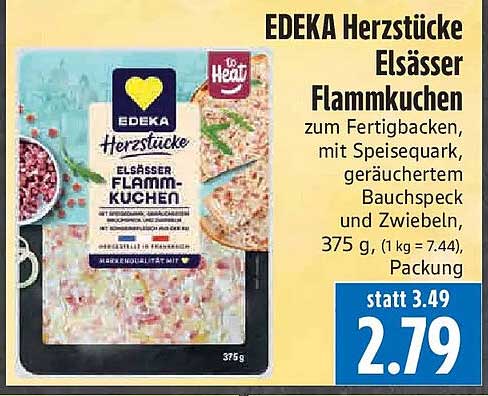 EDEKA Herzstücke Elsässer Flammkuchen