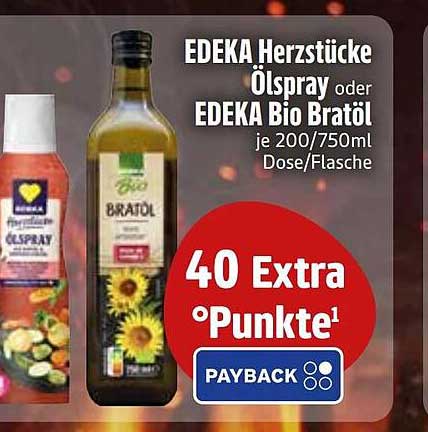 EDEKA Herzstücke Ölspray oder EDEKA Bio Bratöl je 200/750ml Dose/Flasche